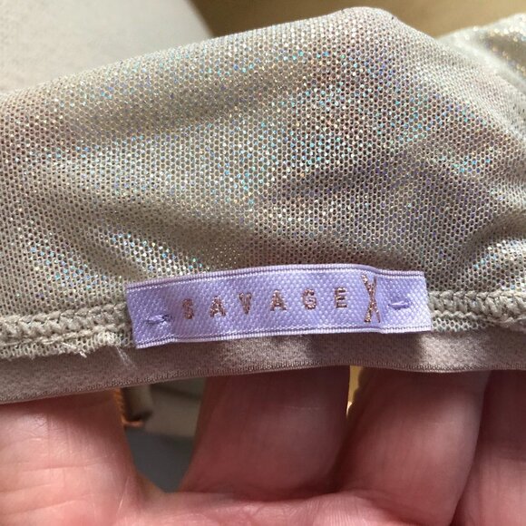 Savage x Fenti gathered Mesh Strappy Bralette - Semi Sheer - Picture 3 of 6